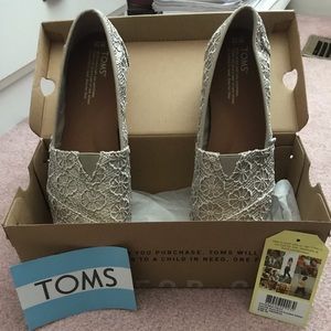 Gold Sparkle Toms